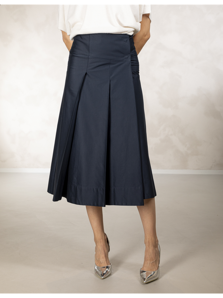 Donkerblauwe A-lijn rok Samantha Due Amanti 