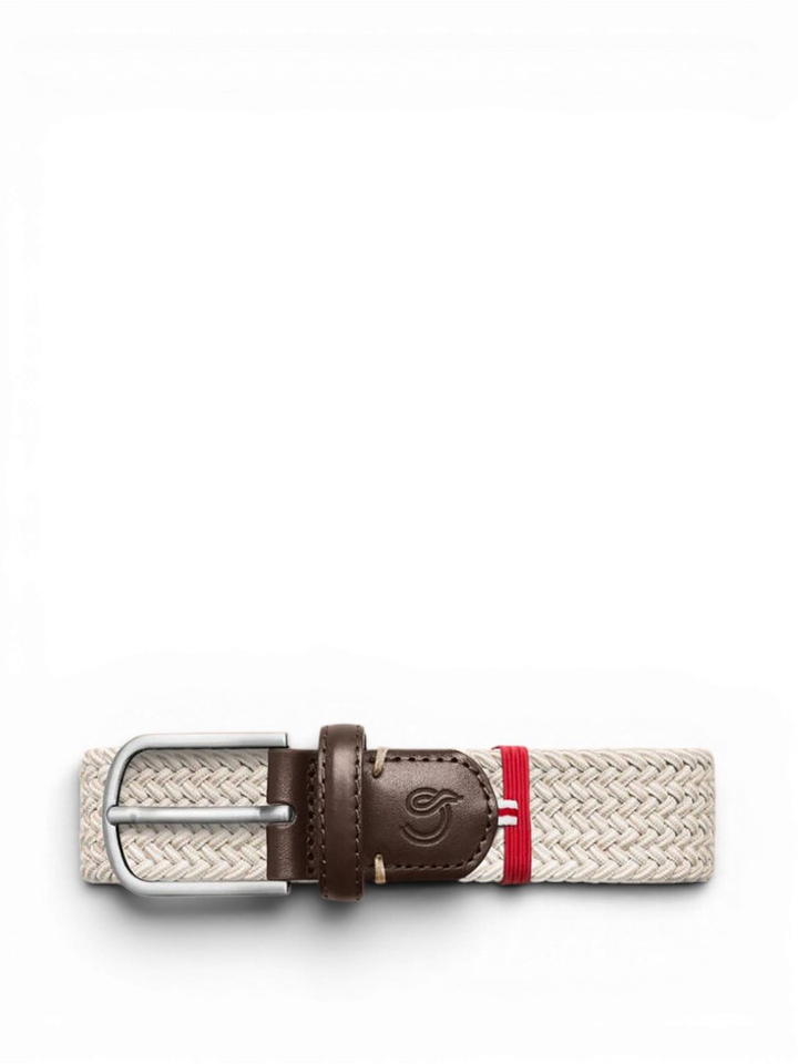 Beige geweven riem Le Touquet La Boucle