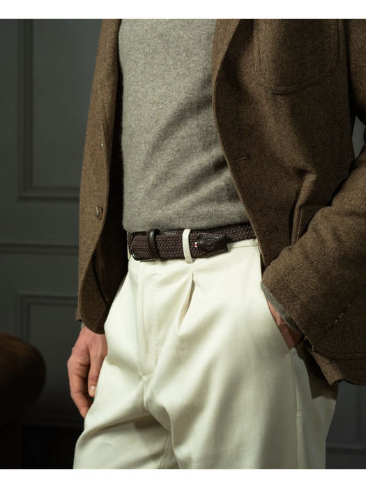 Dark brown riem Mayfair