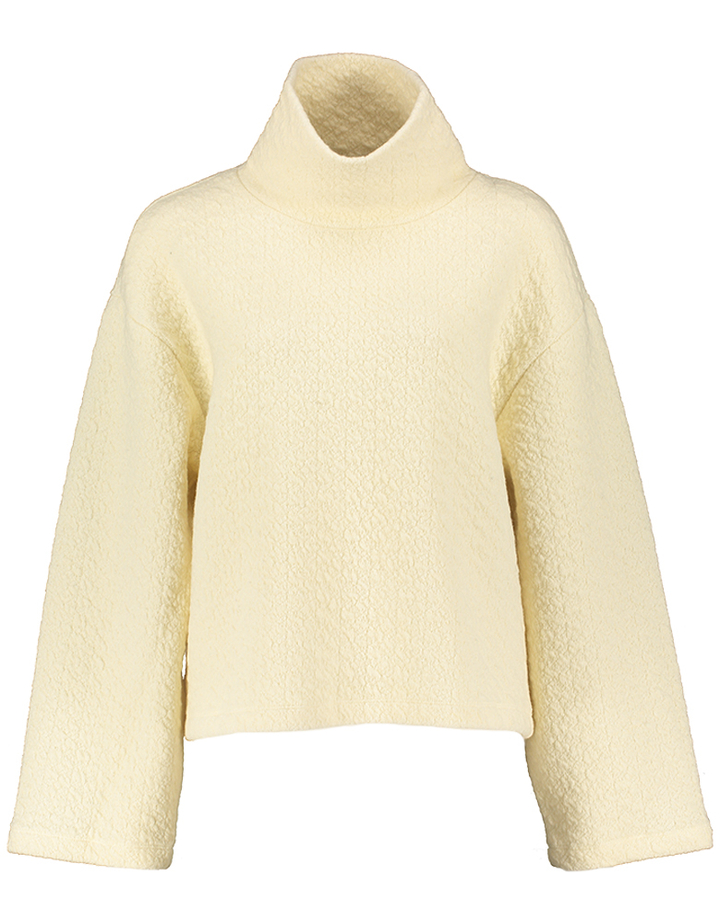 Beige trui met opstaande kraag Closed