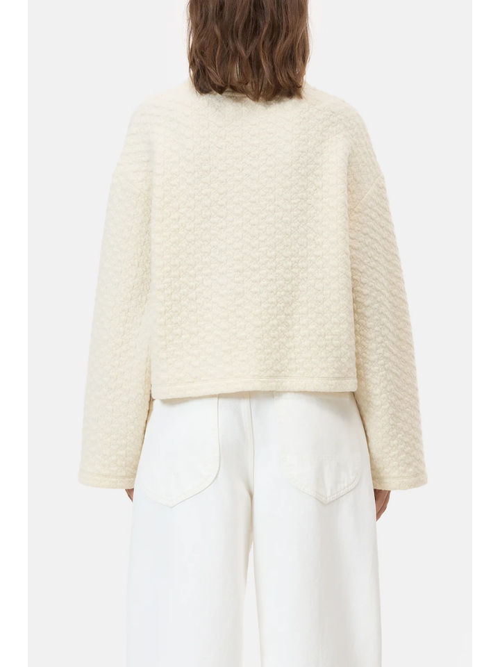 Beige trui met opstaande kraag Closed