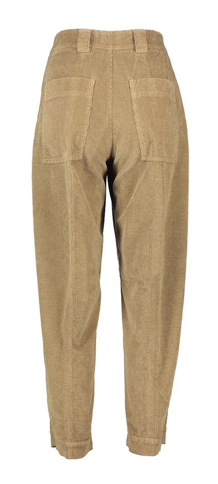 Bruine ribfluwelen broek Closed 