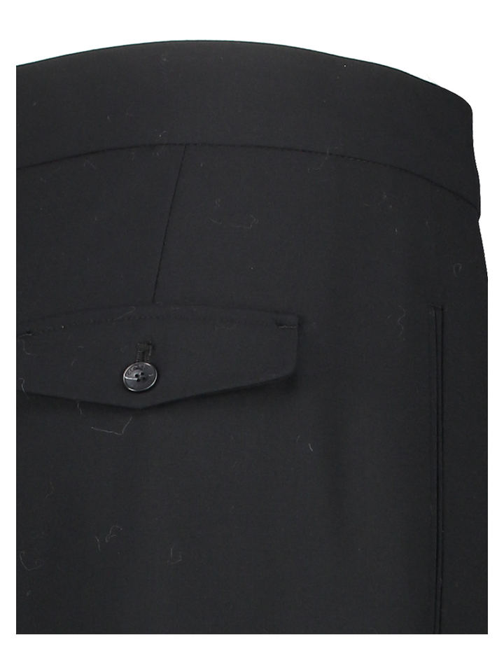 Zwarte wijde broek met overslag Closed