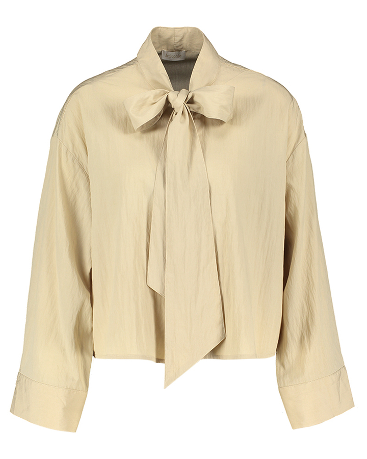 Beige bloes met strik JC Sophie