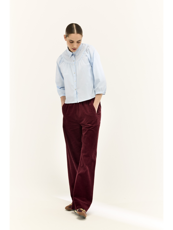 Bordeaux broek in ribfluweel JC Sophie