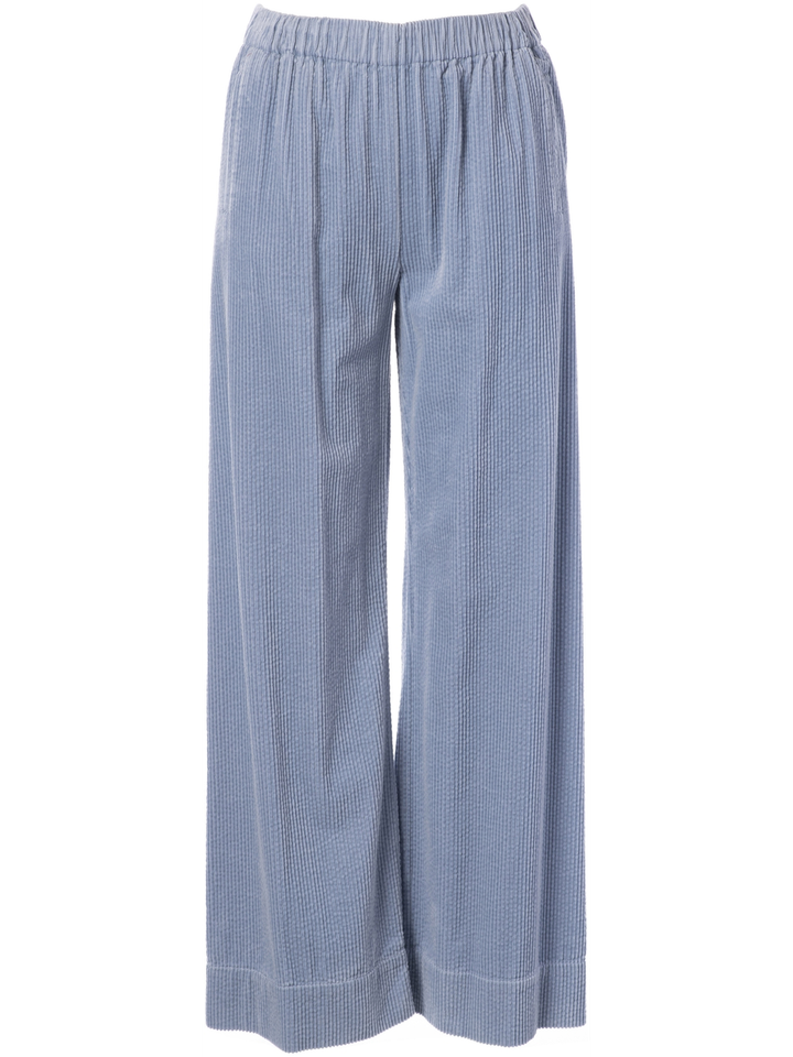 Blauwe ribfluwelen broek JC Sophie