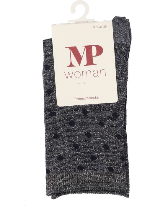 Grijsblauwe glitterkousen met bolletjes Donna Glitter MP Denmark