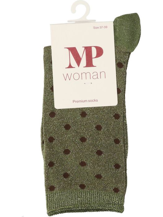 Groene glitterkousen met bolletjes Donna Glitter MP Denmark