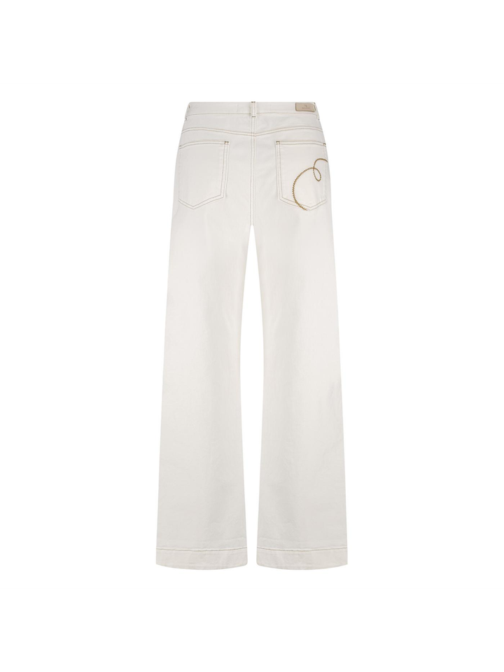 Witte wide leg jeans Abby Nukus