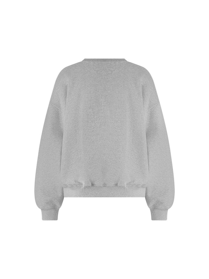 Grijze trui met bloemdetail Beatriz Nukus 