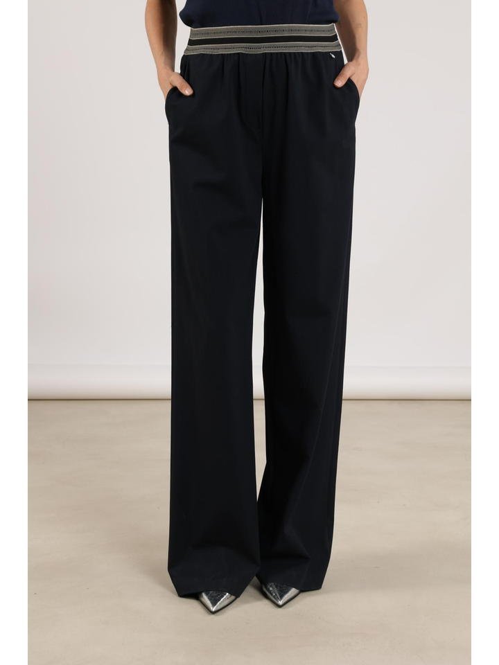 Donkerblauwe broek Liz Nukus 