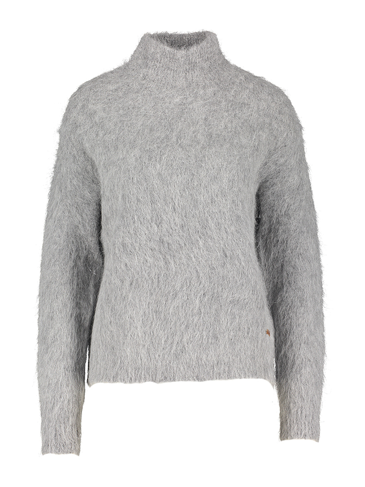 Lichtgrijze alpaca wollen pull Ashley MSCW