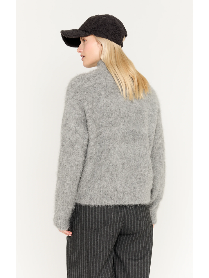 Lichtgrijze alpaca wollen pull Ashley MSCW