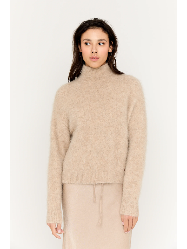 Beige alpaca wollen pull Ashley MSCW