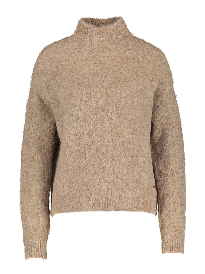 Bruinkleurige alpaca wollen pull Ashley MSCW