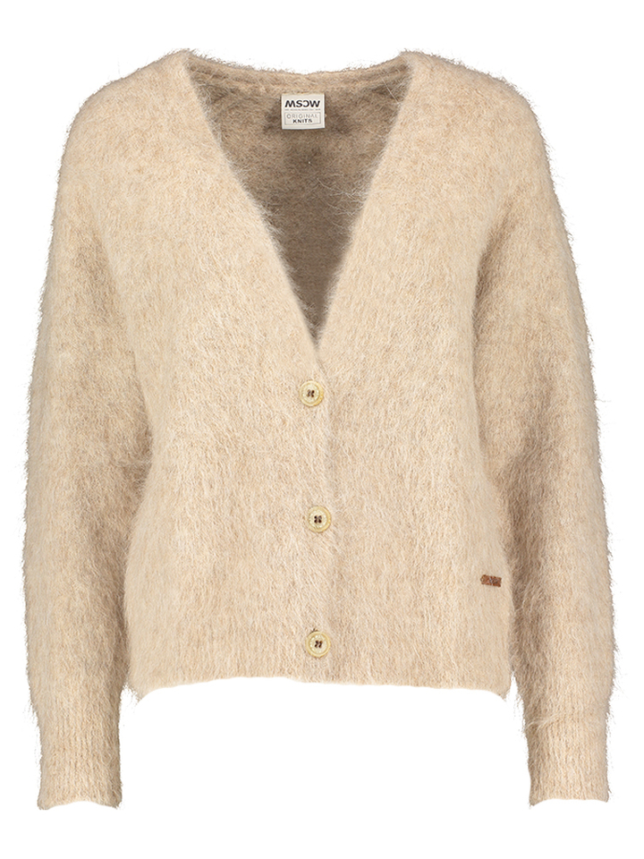 Beige cardigan met knoopsluiting Fleur MSCW