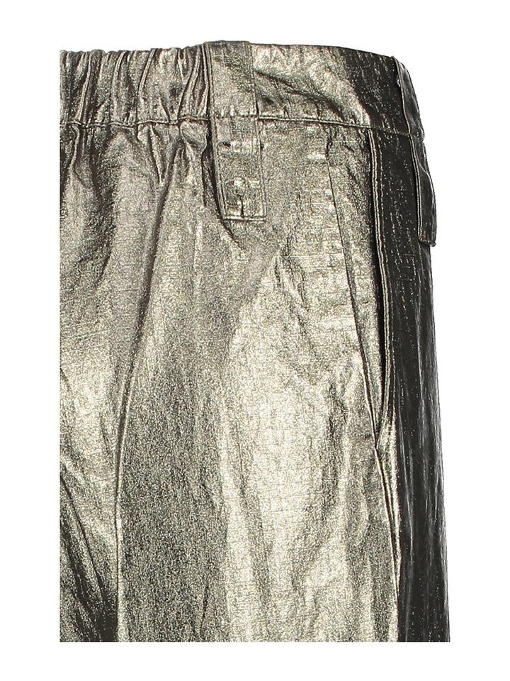 Bronzen metallic broek Fresia Rabens Saloner 