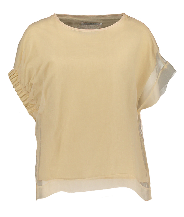 Beige bloes in voile Gerta Rabens Saloner 