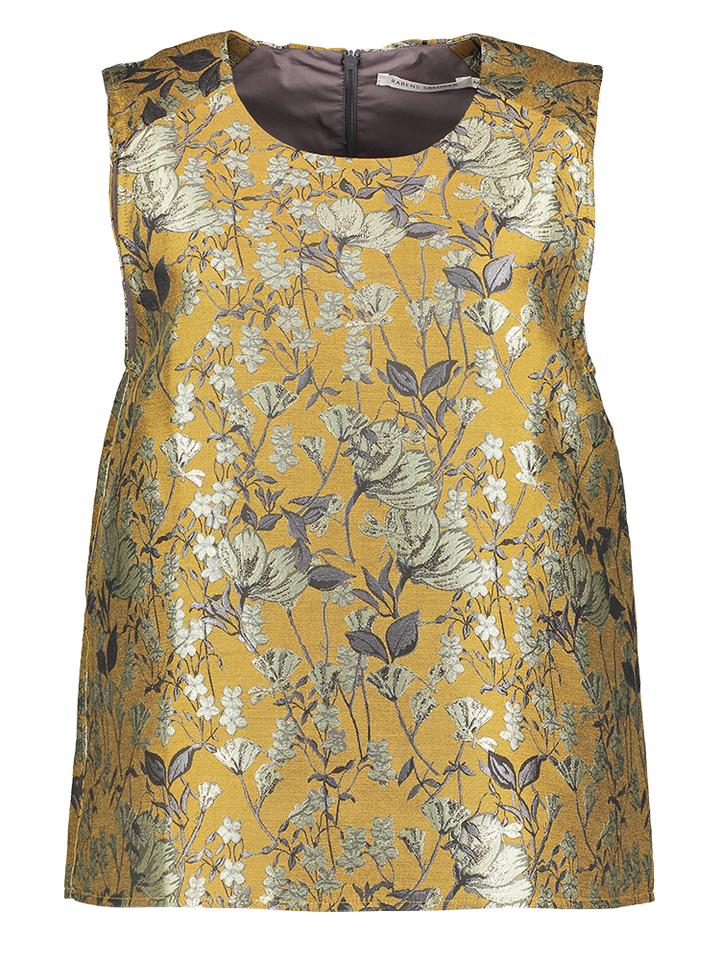 Mouwloze bloes in bloemenprint Piper Rabels Saloner