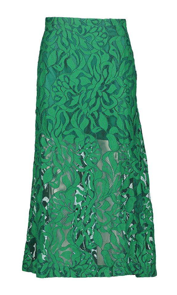 Groene kanten rok Fauna Rabens Saloner