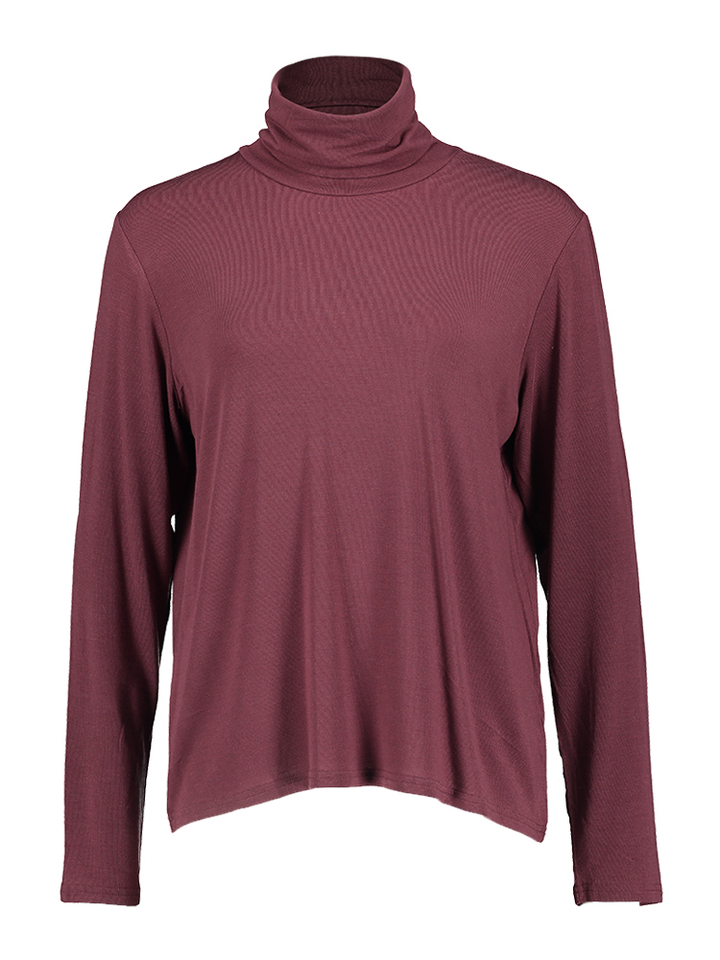 Burgundy t-shirt met lange mouwen Teca Rue De Tokyo 