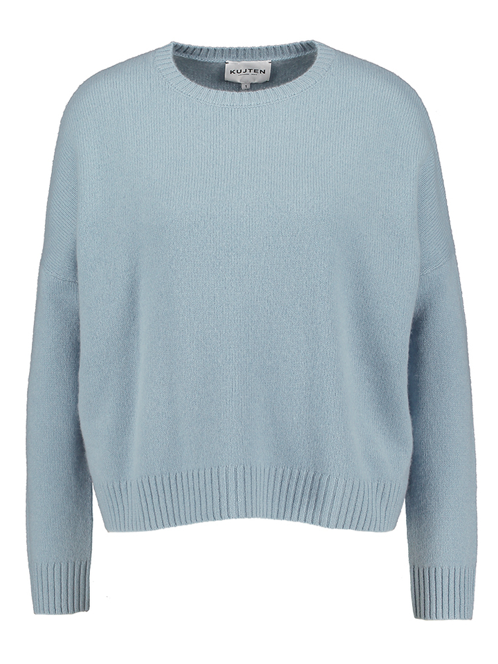Blauwe pull met ronde hals en lange mouwen Amelie Kujten