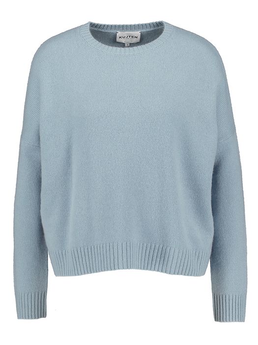 Blauwe pull met ronde hals en lange mouwen Amelie Kujten