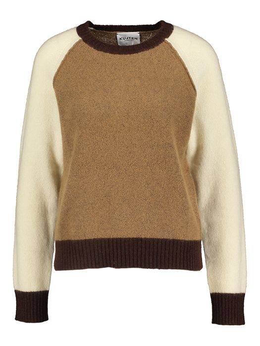 Multicolor beige trui in cachemire Nimbus Kujten