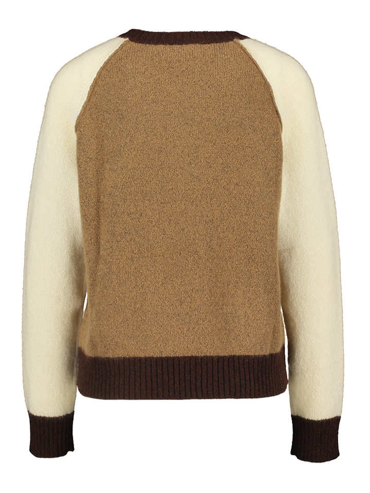 Multicolor beige trui in cachemire Nimbus Kujten 