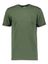 Doneker groene katoenen  t-shirt met rood merklogo