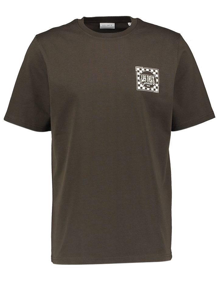 Bruine katoenen t-shirt Les Deux