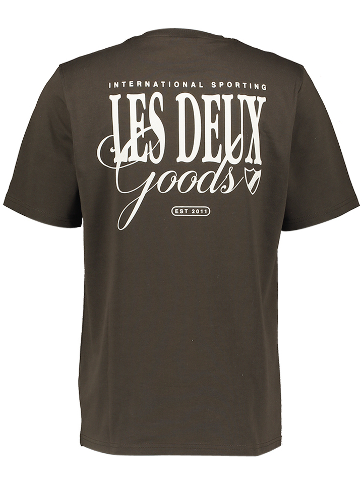 Bruine katoenen t-shirt Les Deux