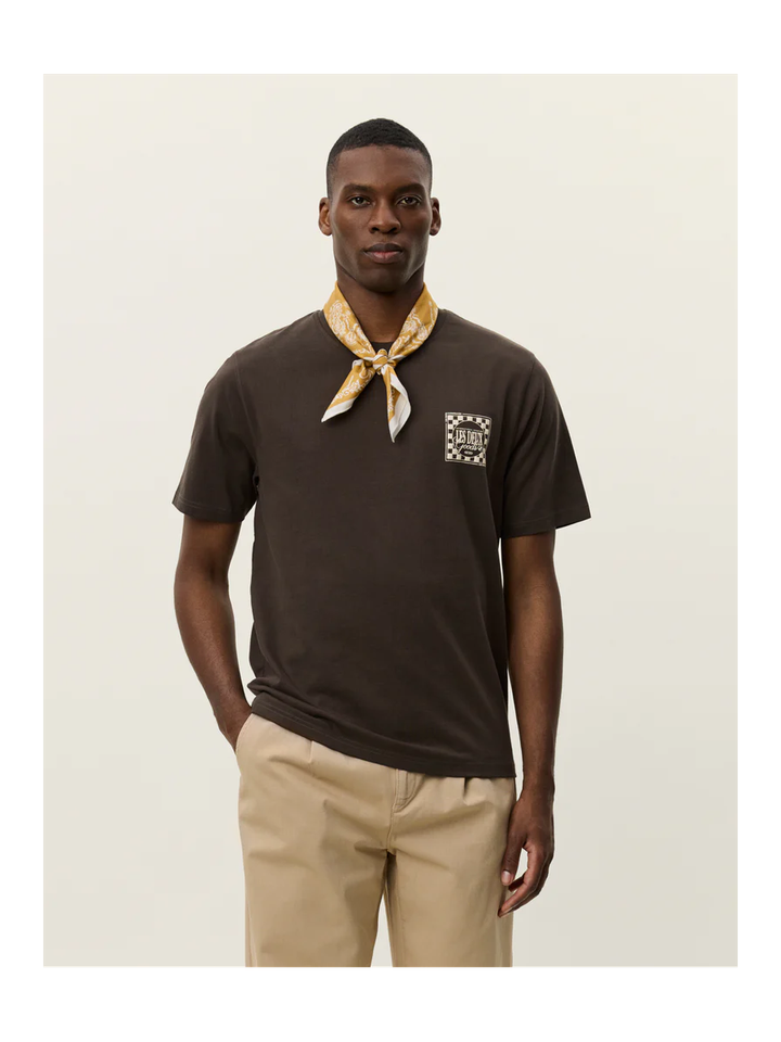 Bruine katoenen t-shirt Les Deux