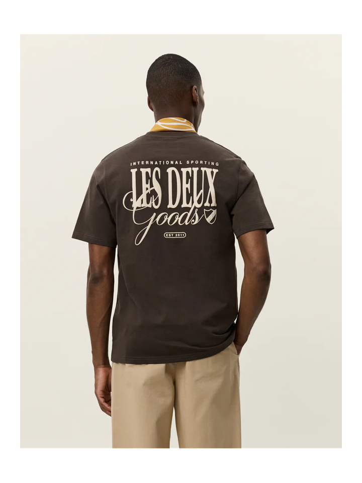 Bruine katoenen t-shirt Les Deux