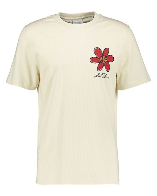 Ecru t-shirt met opdruk Les Deux