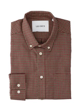 Les Deux Multicolor geruit hemd (regular fit) met lange mouwen Konrad