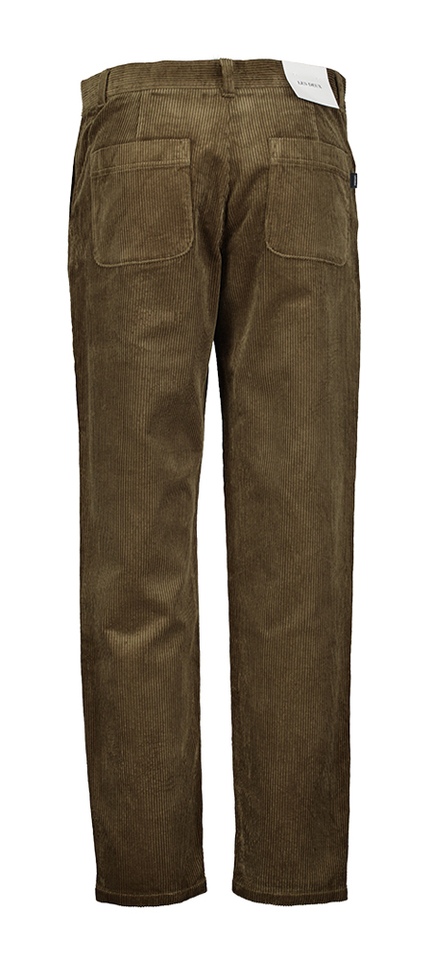 Bruingroene ribfluwelen broek Les Deux