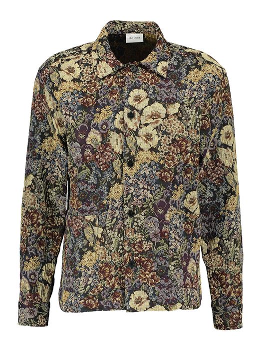 Multicolor vest in print met knopen Les Deux