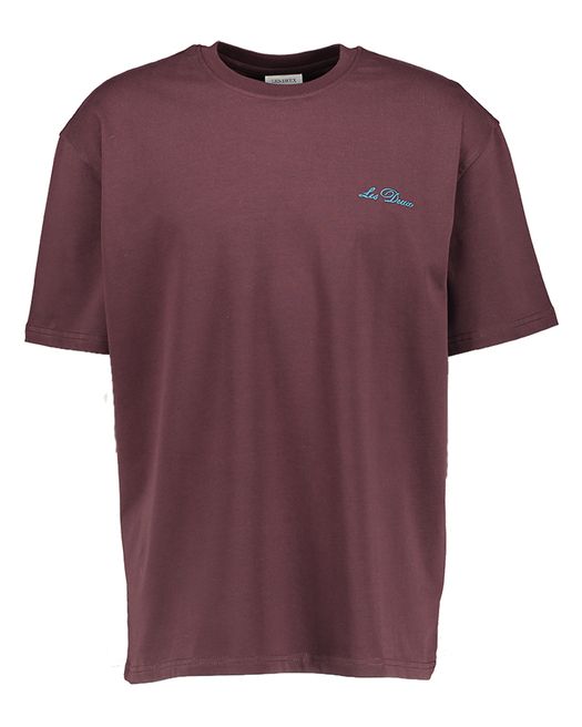 Bordeaux t-shirt met korte mouwen Les Deux