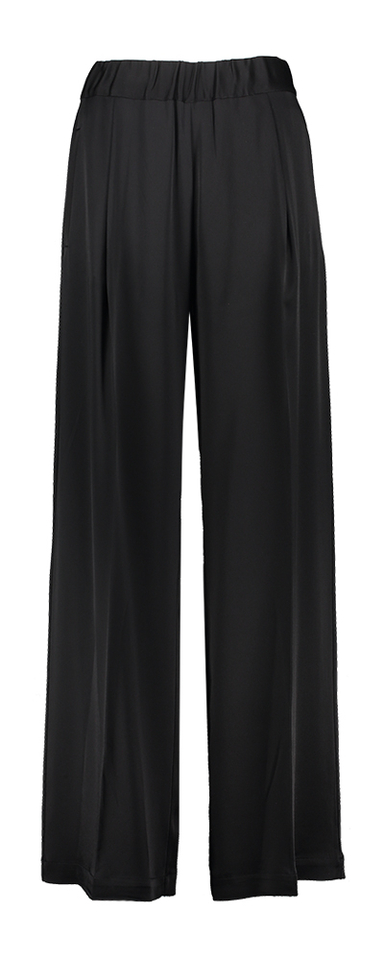 Zwarte geklede broek met elastiek Semicouture 