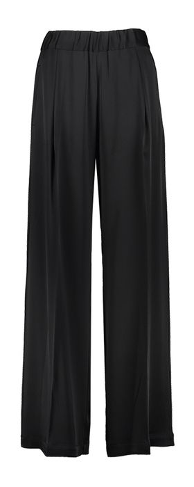 Zwarte geklede broek met elastiek Semicouture