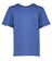 Blauwe katoenen t-shirt met oranje logo Les Deux 