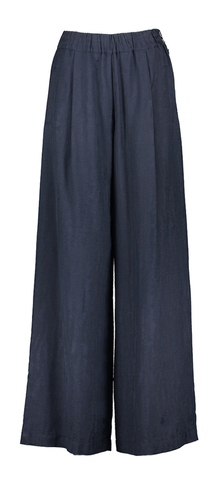Donkerblauwe geklede broek Roche Gigue