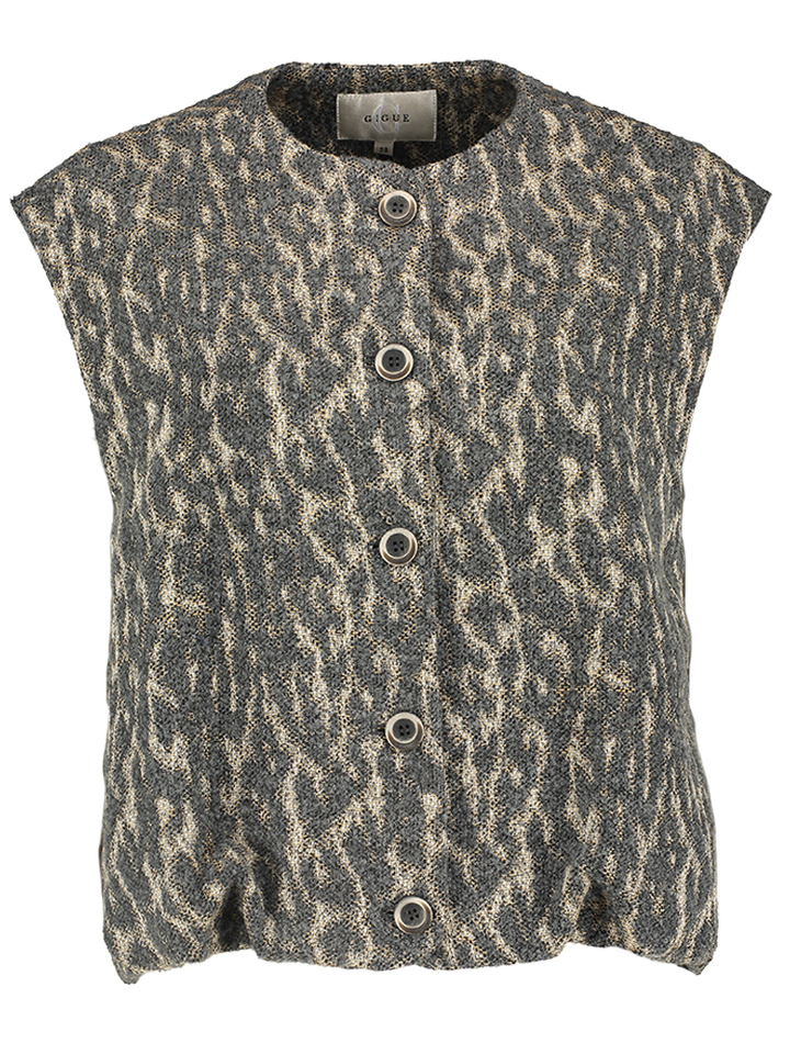 Grijez mouwloze gilet met print Wings Gigue