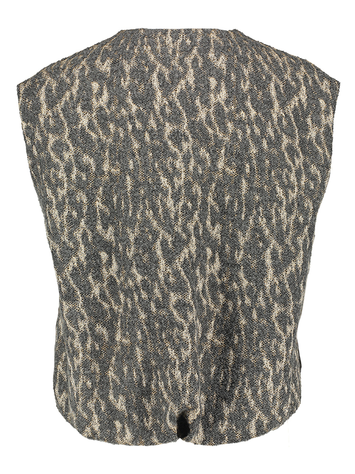 Grijez mouwloze gilet met print Wings Gigue