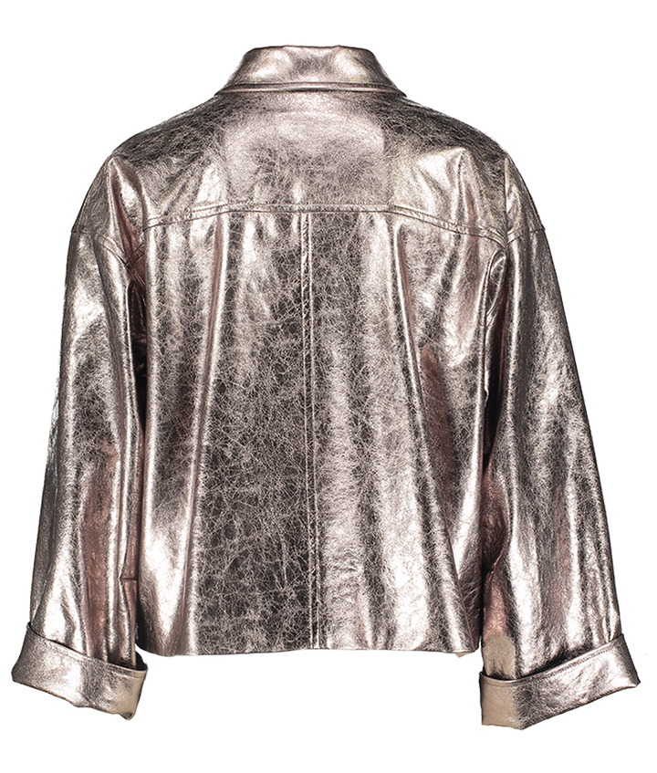 Brons kleurige vest in imitatieleer  Wabbis Gigue