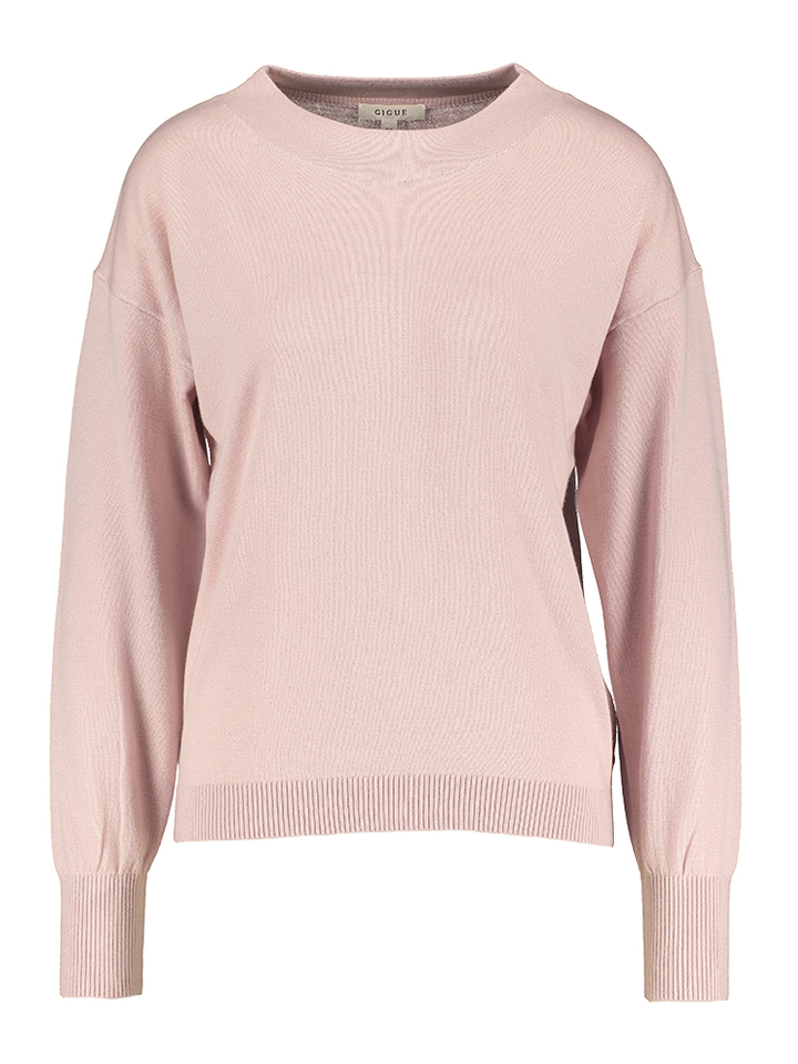 Licht roze trui met ronde hals Legas Gigue 