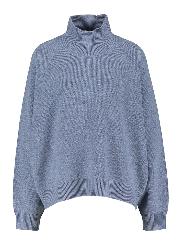 Denim trui in merino wol Frene