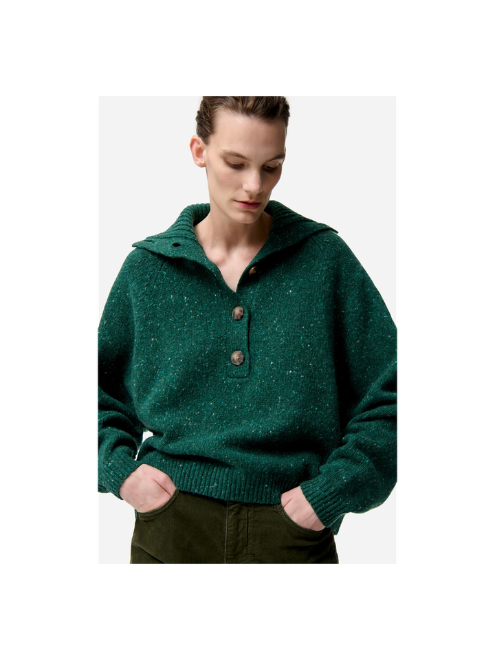 Grijze gespikkelde trui in merino wol Vanessa Bruno 