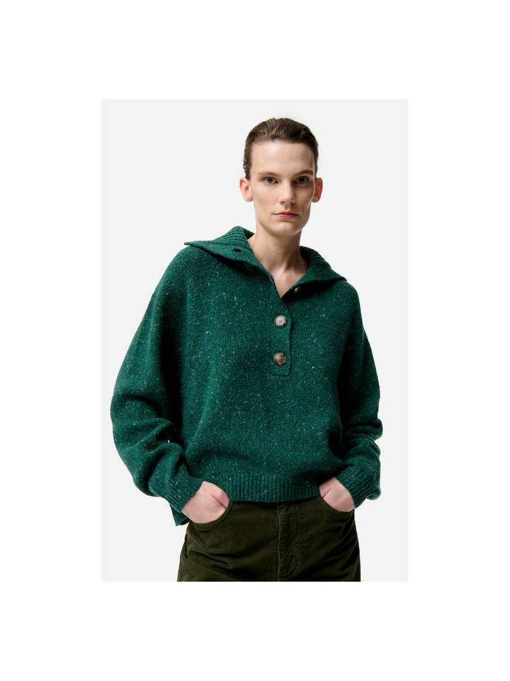 Grijze gespikkelde trui in merino wol Vanessa Bruno 